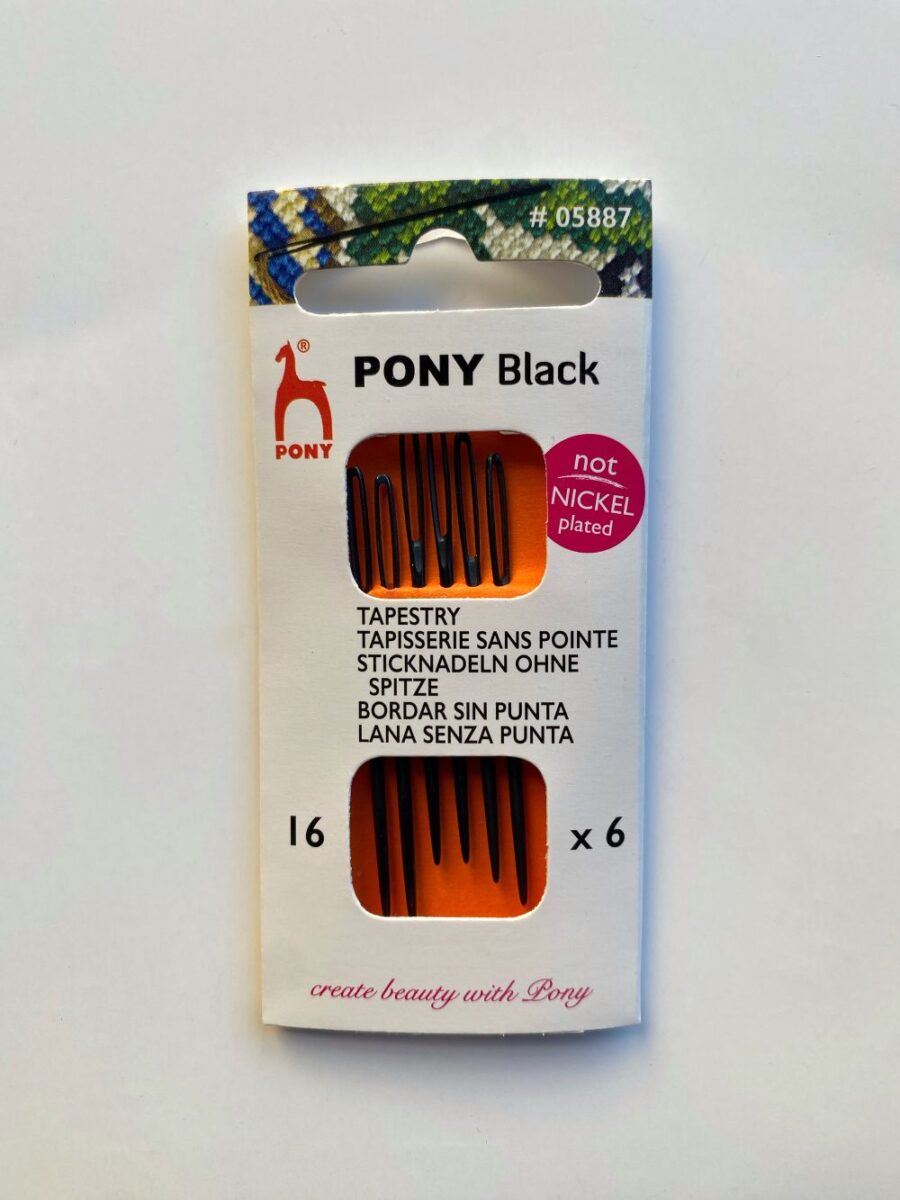 6 Aghi da lana senza punta - PONY Black